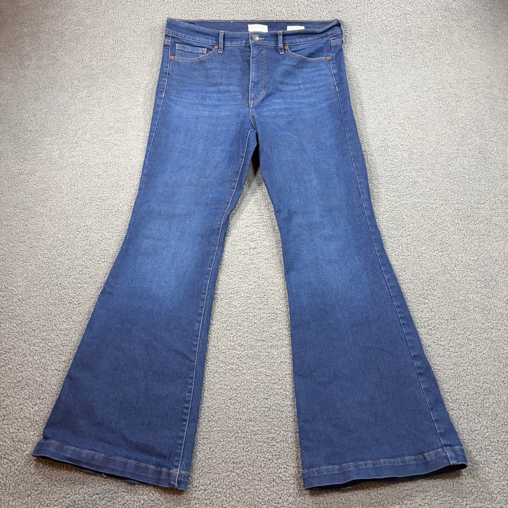 Sofia Jeans Women 14 Blue Melisa Flare High Rise Dark Wash Stretch DSVB1209-BLS